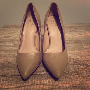 Nude and Silver Mix No. 6 Heels